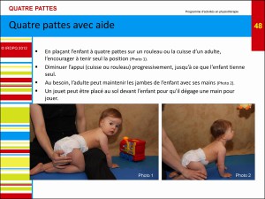 Quatre pattes avec aide